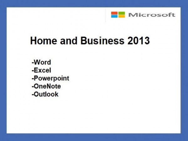 Home and Business 2013